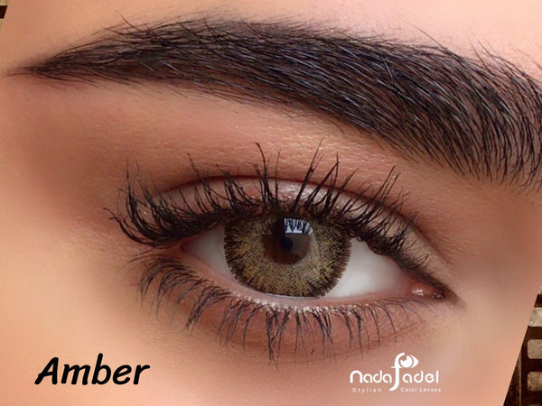 Amber Contact lenses on Nada lenses